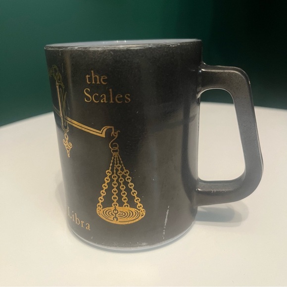 Vintage 80’s Federal Glass Horoscope Zodiac Libra Mug - Picture 6 of 8